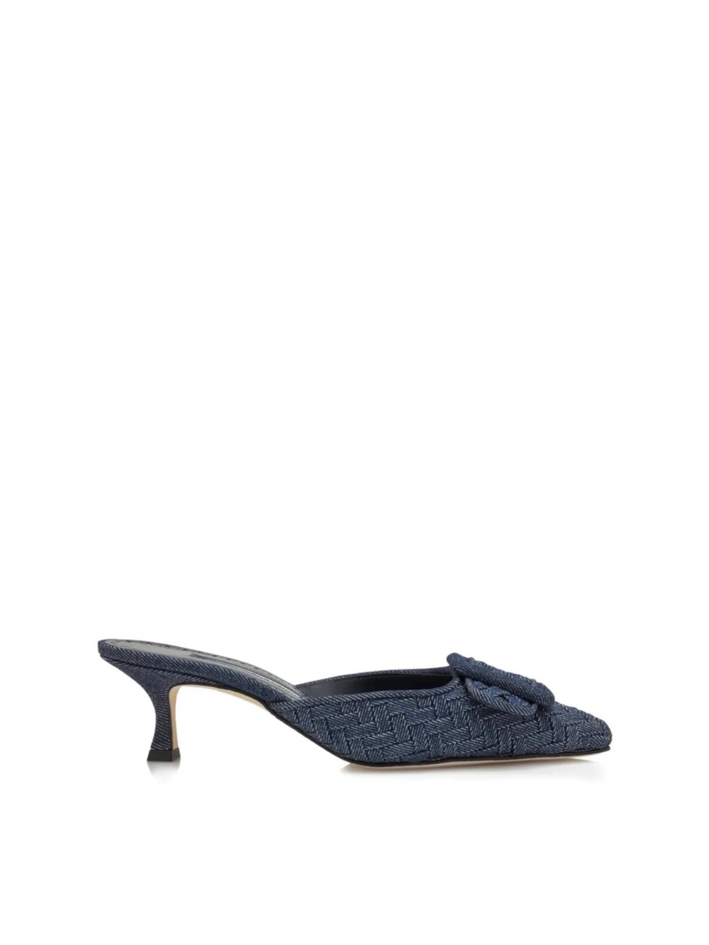 Manolo Blahnik denim mules